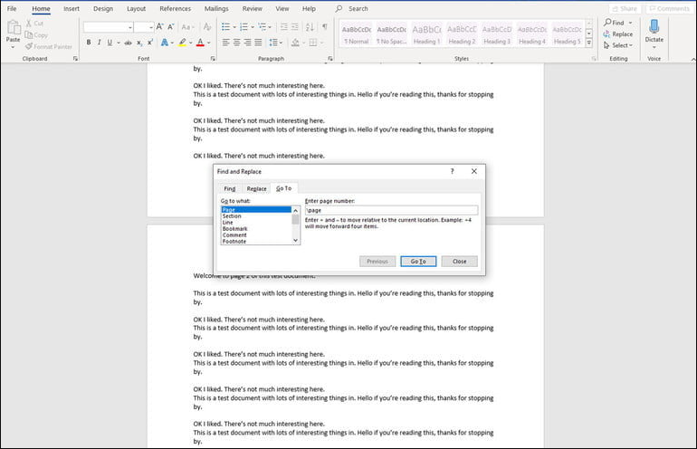 How to delete a page in word, Step by step 1