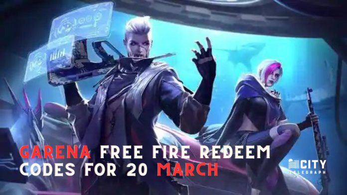 Garena Free Fire Redeem Codes For 20 March